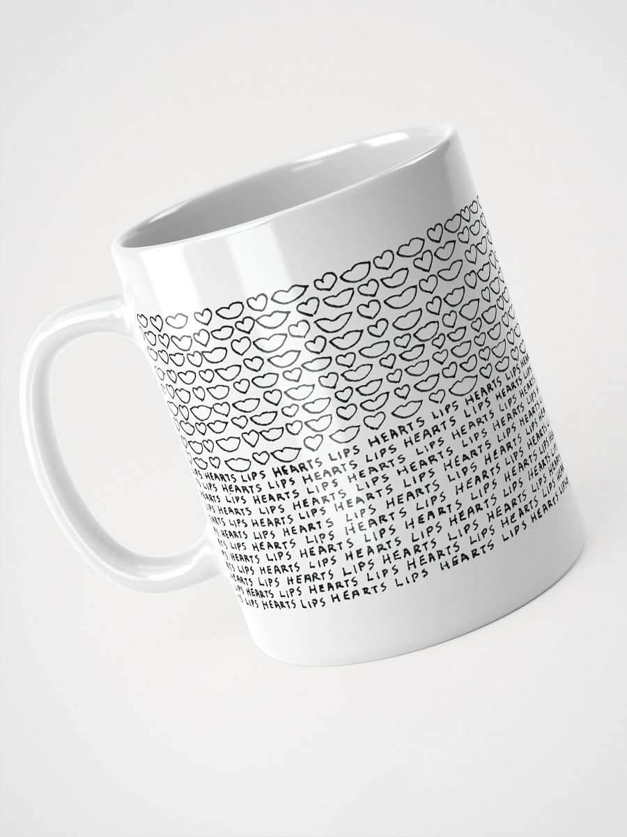 Lips Hearts White Glossy Mug product image (5)