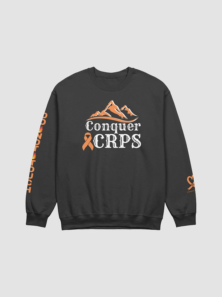OFFICIAL Conquer CRPS Do Not Touch RIGHT Arm Crewneck Sweatshirt (Unisex) product image (1)