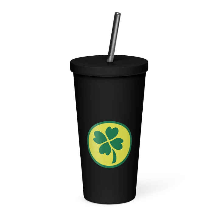 Insulated Tumbler with a Straw (LEAF) product image (1)