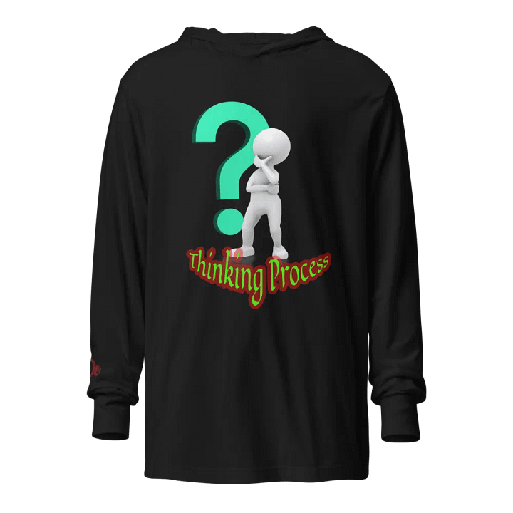 Thinking Process Hoodie, Mindful Thoughtwear, Deep Thinking Mode, Loading Thoughts Hoodie, Smart Minimalist Fashion, Creative Process Hoodie product image (1)