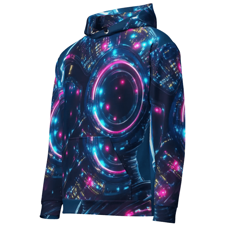 Neon Circuit Unisex Hoodie product image (11)