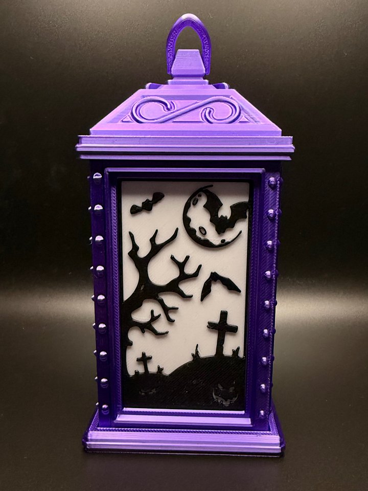 Small Halloween Lanterns With Graveyard product image (1)