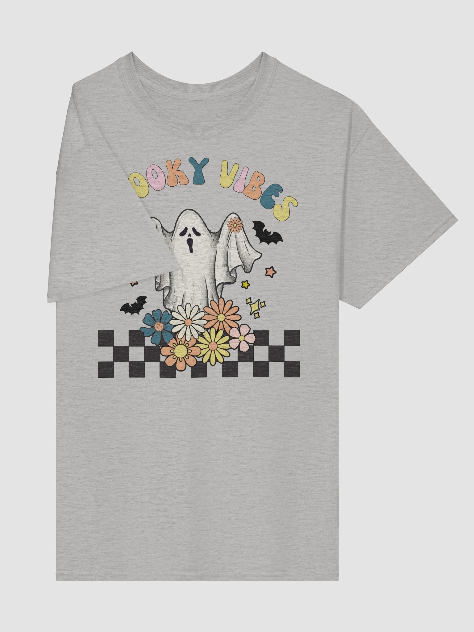 Spooky Vibes Ghost Retro Halloween T-Shirt product image (5)