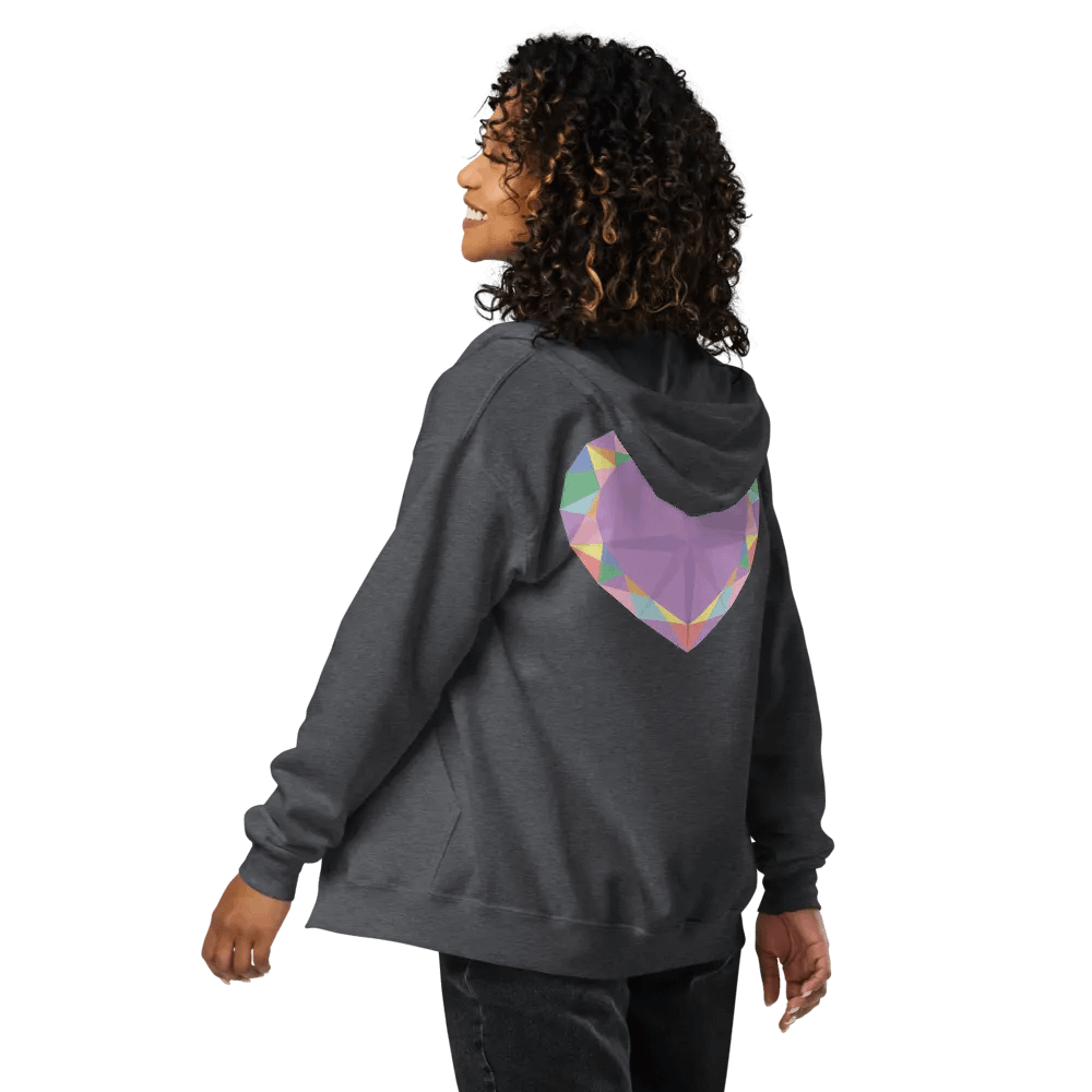 Crystal Pride Heart Zip-Up Hoodie product image (5)