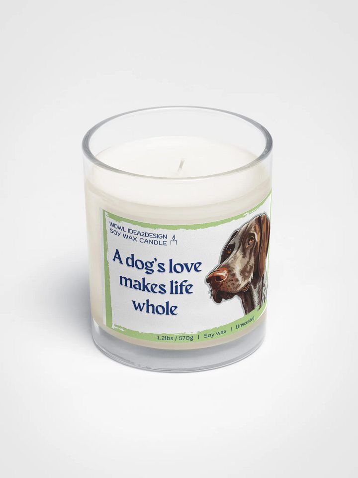 German Shorthaired Pointer Dog Lover Best Gift, Large Capacity, Great Value & Eco-Friendly Candle – 1.2 lbs of Pure Serenity product image (2)