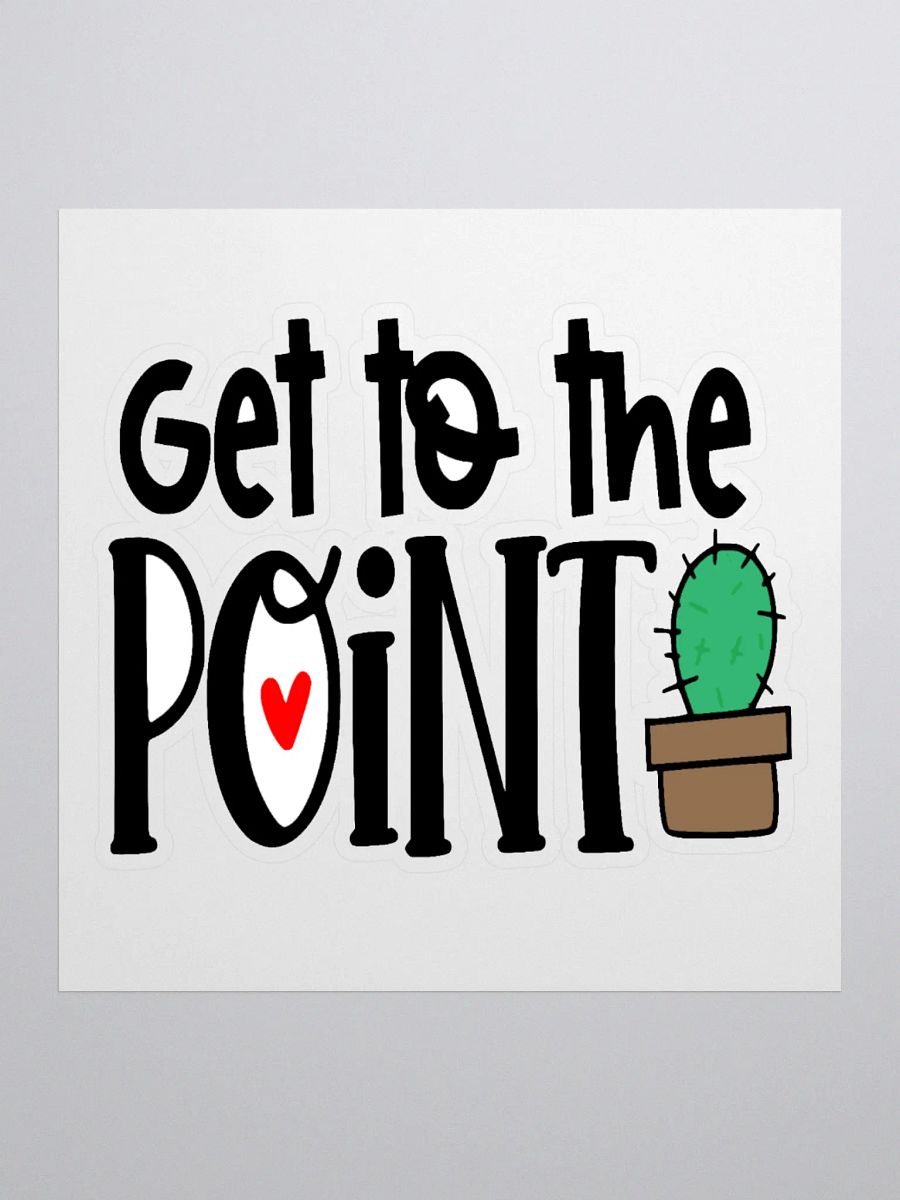 Heartfelt Cactus Kiss Cut Sticker product image (1)