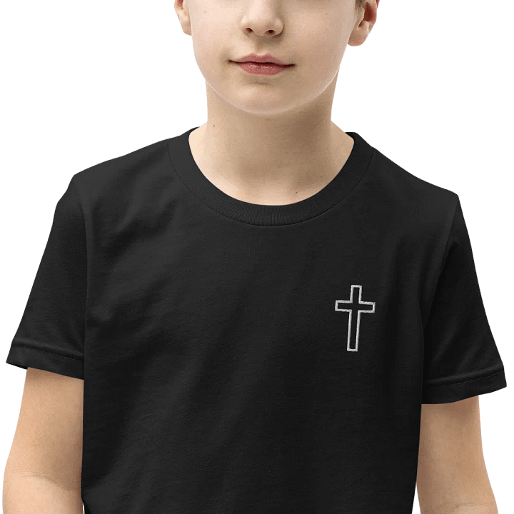 Youth Simple Cross Black Tshirt product image (1)