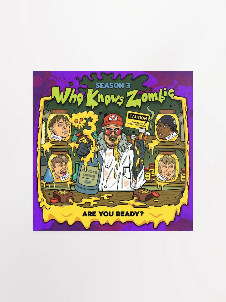 WhoKnowsZombie - The Scientist (Cartoon Poster) product image (3)