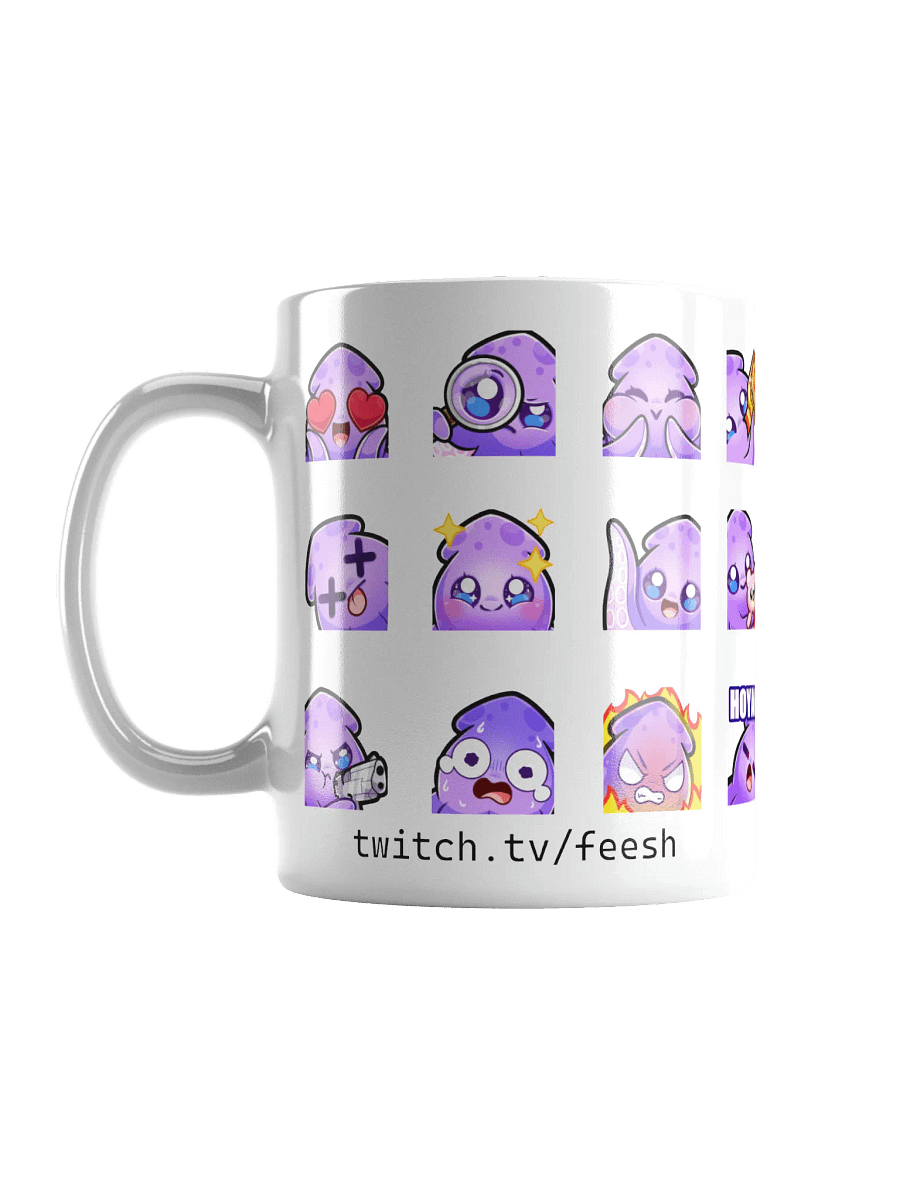 Squid Emote Coffee Mug [white] product image (6)