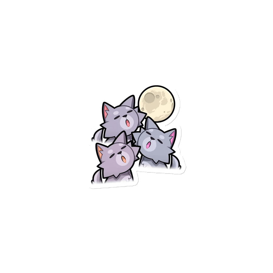 3 Wolf Moon Die-Cut Magnets product image (1)