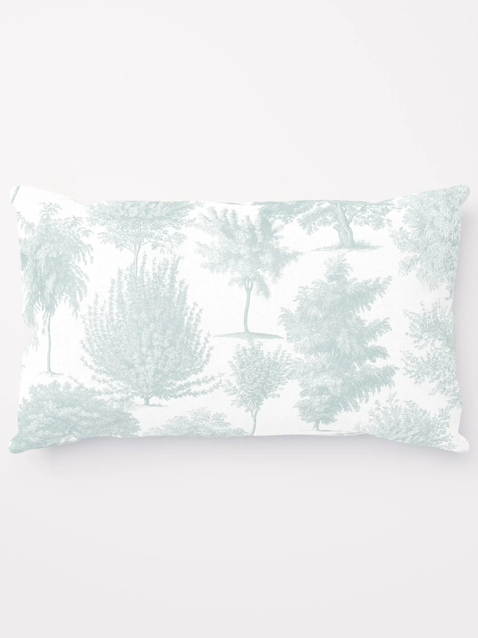 Blue Woodland Trees Throw Pillow product image (5)