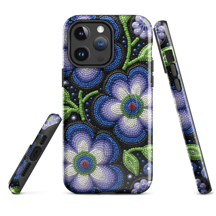 Faux Beaded Floral Fantasy MagSafe® Tough Case product image (1)