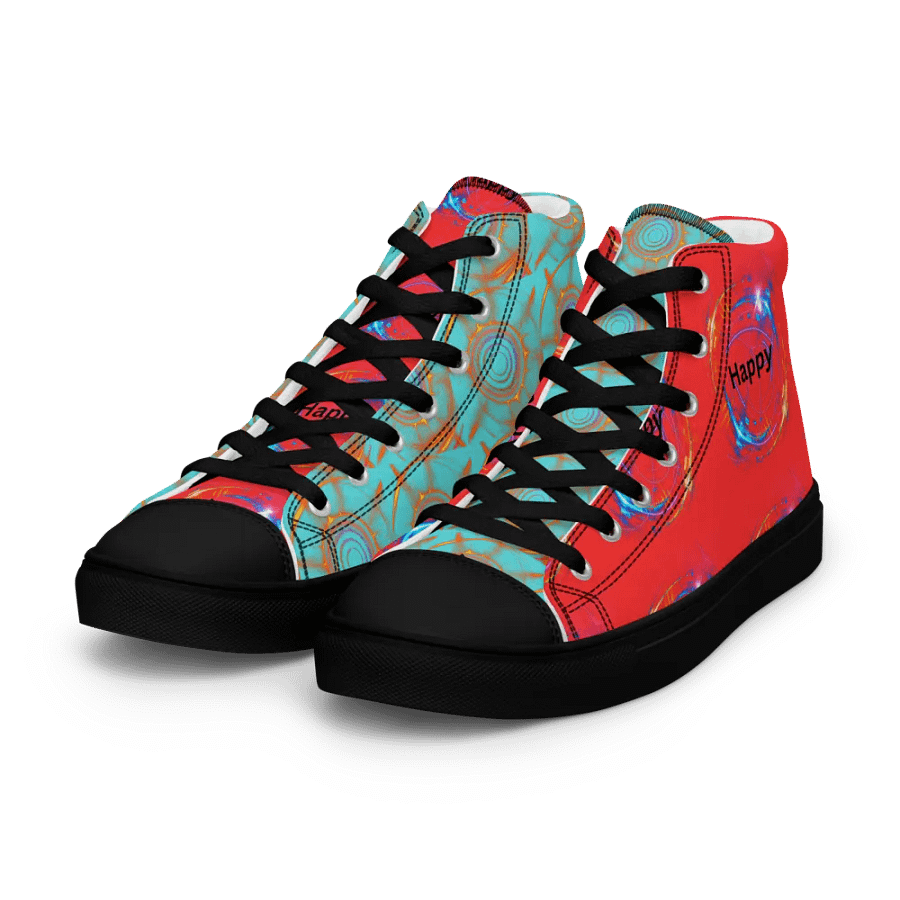 Dynamic Happy Circles Men's High Tops product image (6)