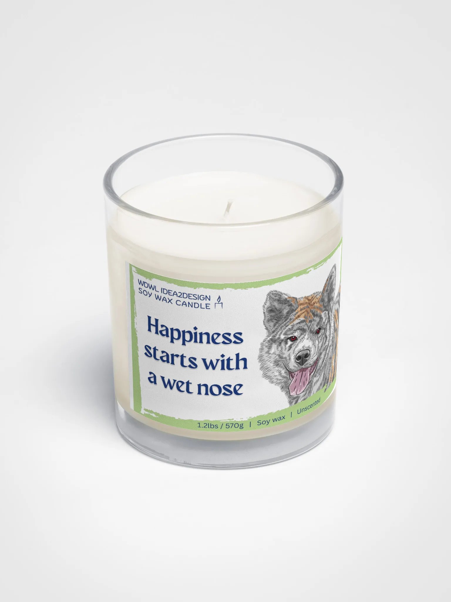 Akita Inu Dog Lover Best Gift, Large Capacity, Great Value & Eco-Friendly Candle – 1.2 lbs of Pure Serenity product image (2)