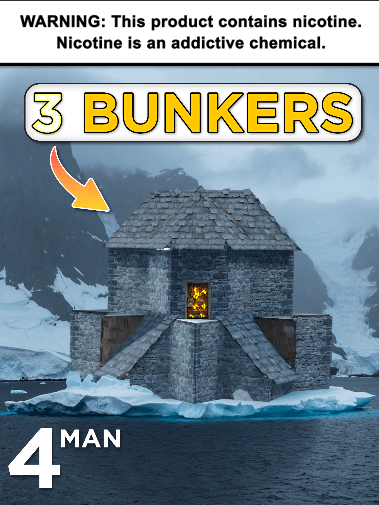 CHILL MINT | 4 Man | Strongest 3 Bunker Base Design (2x2) product image (1)