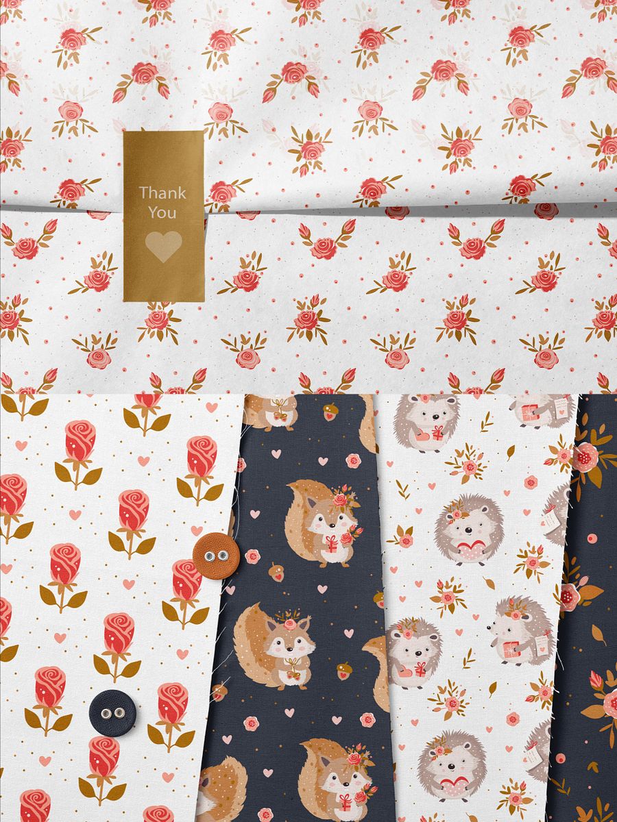 Lovely Animals Seamless Patterns product image (4)