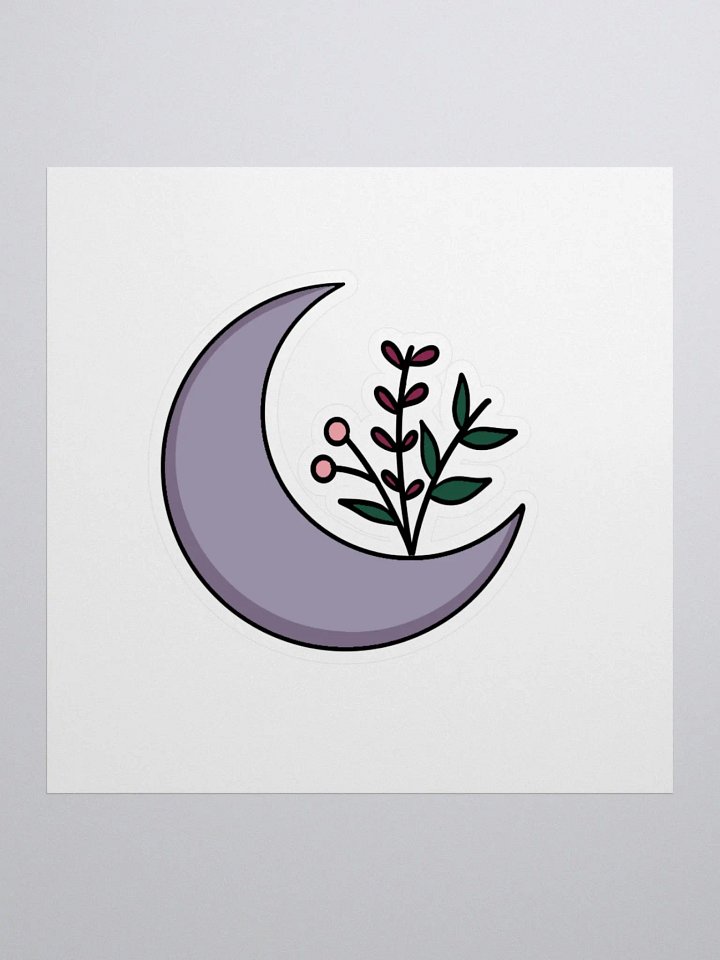 Floral Moon Sticker product image (1)