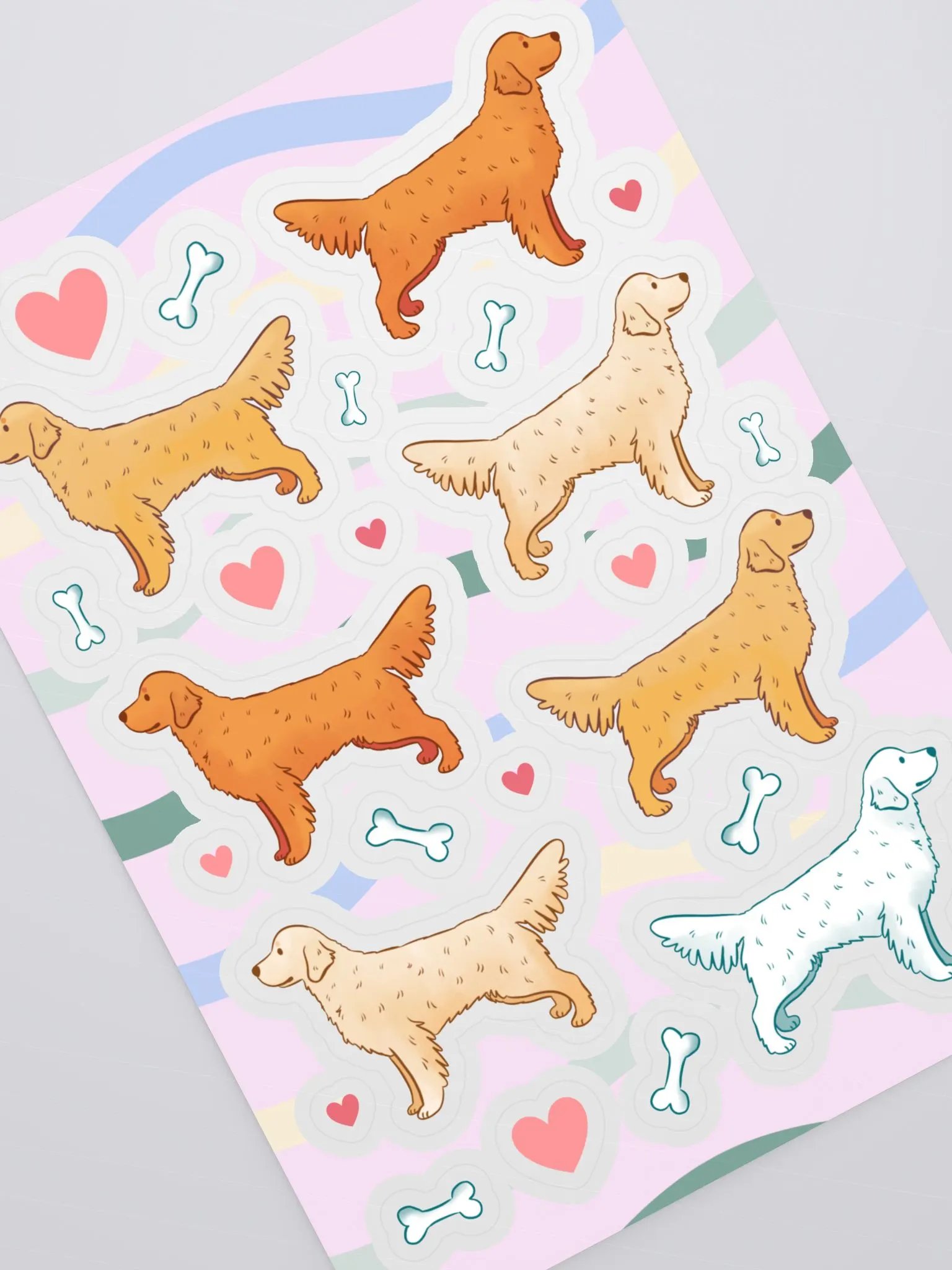 Golden Retriever Magic Sticker Sheet product image (2)