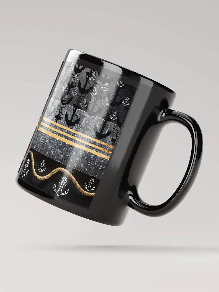 JoBeth Nautical ⚓ Black Glossy Mug product image (3)