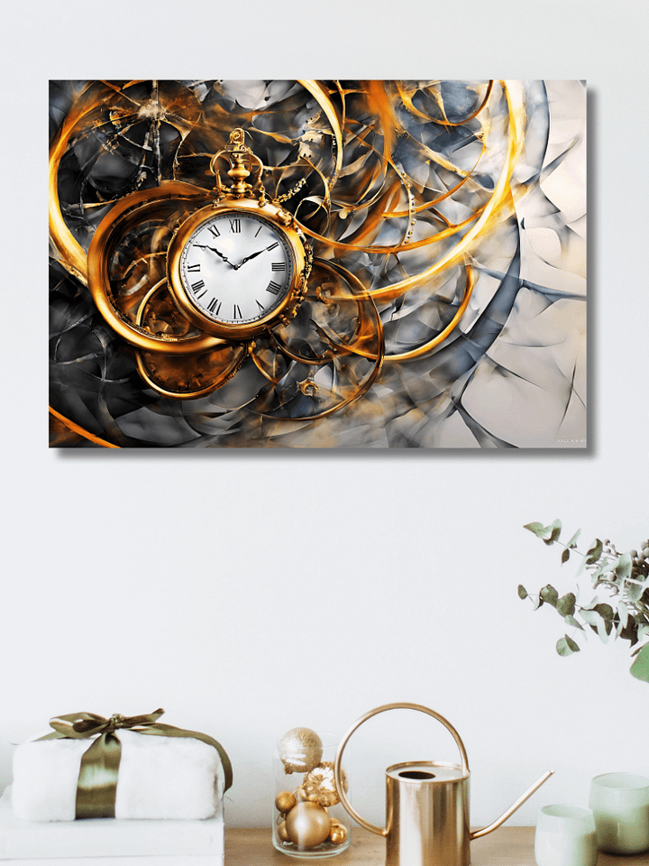 Time Confusion-6 | Canvas Artistic Wall Painting product image (2)