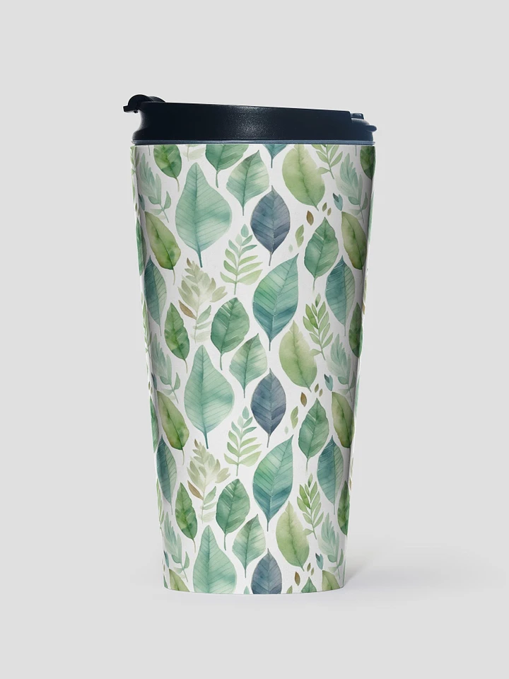 Green leaf travel mug product image (1)