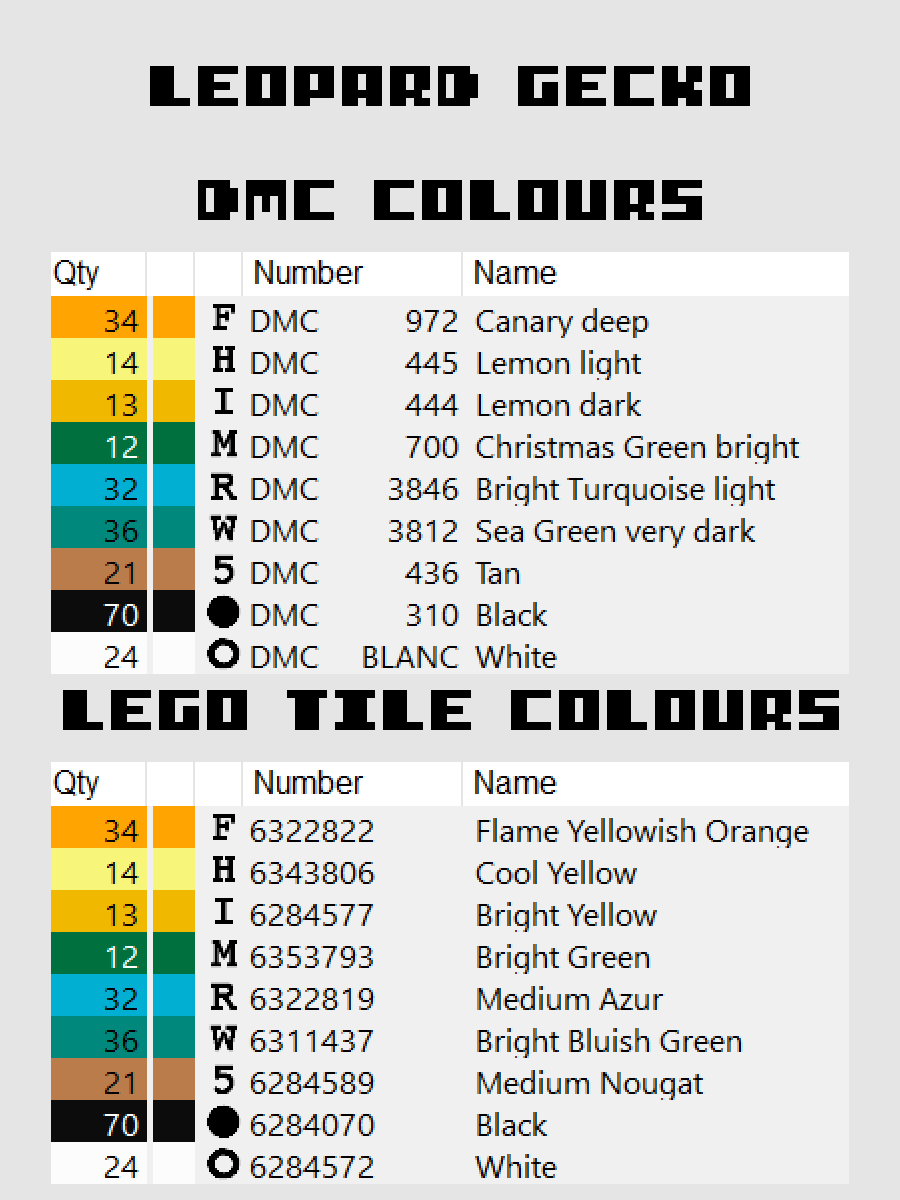 Leopard Gecko Pixel Art product image (4)