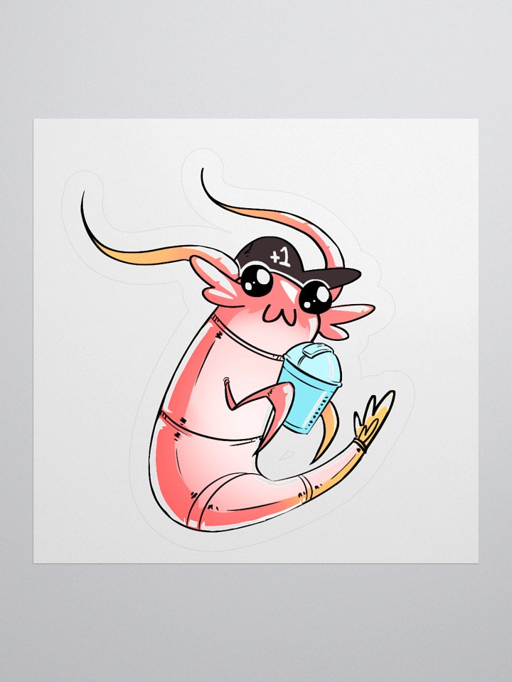 +1 Shrimp Shaker Sticker product image (1)