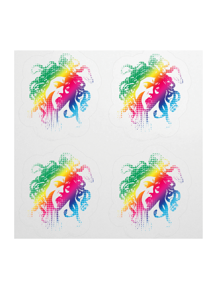 Sticker - Rainbow Medusa (transparent background) product image (1)