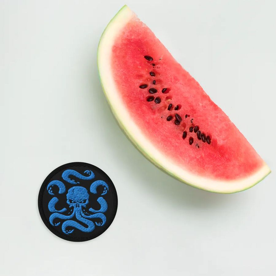 Basic Blue Embroidered Patch product image (4)