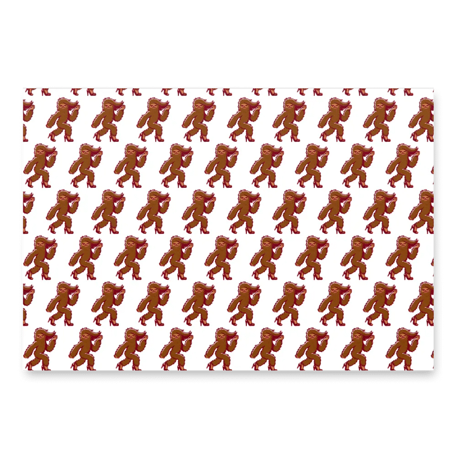 bigfoot wrapping paper product image (1)