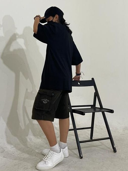 Oversized T-shirt BLACK product image (3)