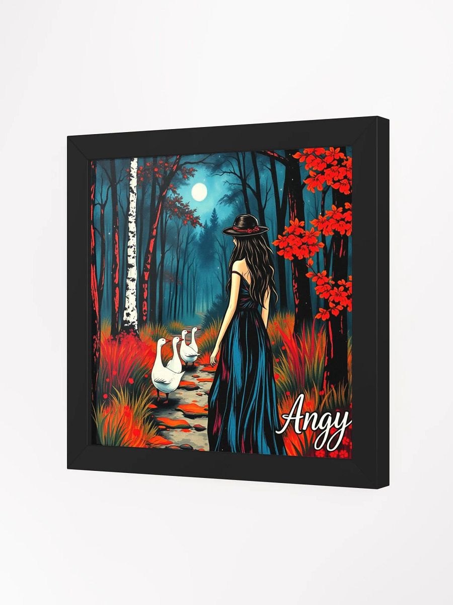 goose lady Vibrant Ayous Wood Framed Matte Print product image (9)