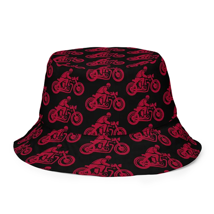 Retro Rider Reversible Bucket Hat – Vintage-Inspired 2-in-1 Hat for Bikers, Streetwear & Festival Style product image (2)