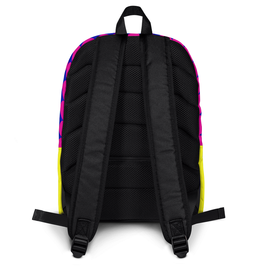 Pink Electric Tiger on Pink and Blue - Backpack product image (2)