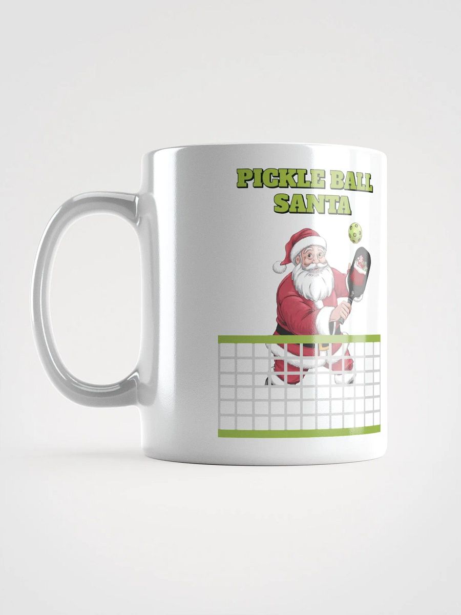 Pickle Ball Santa - Christmas Design White Mug product image (18)