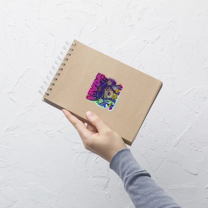 CosmicChroma - Vtuber HYPE Twitch Emote - Holographic Sticker product image (2)
