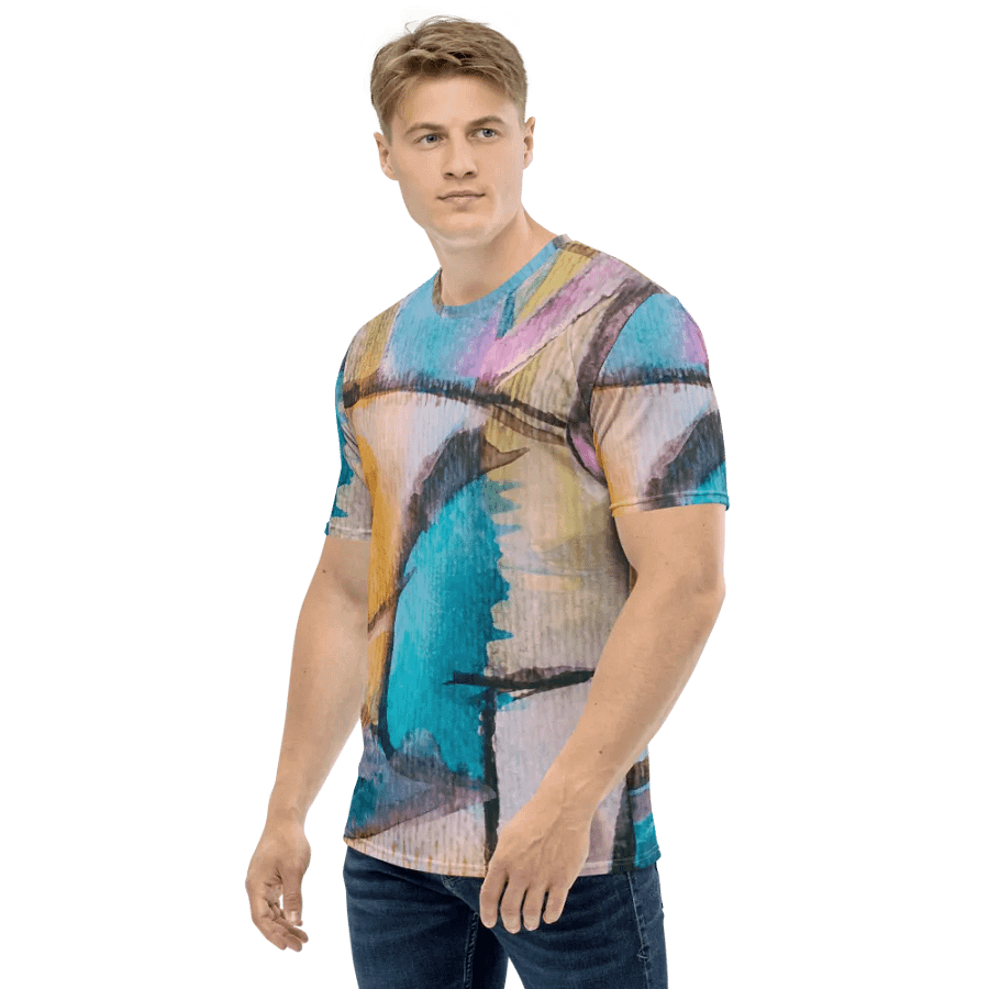 original watercolour painting on tshirt product image (3)
