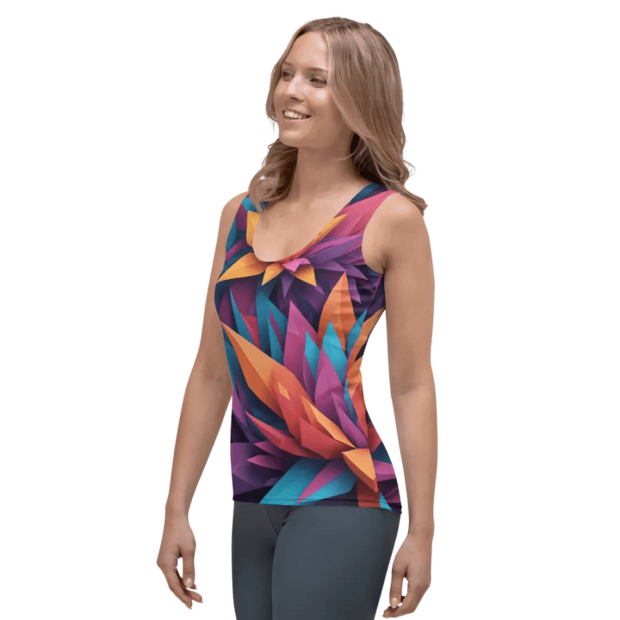 Origami Garden All-Over Print Tank product image (5)