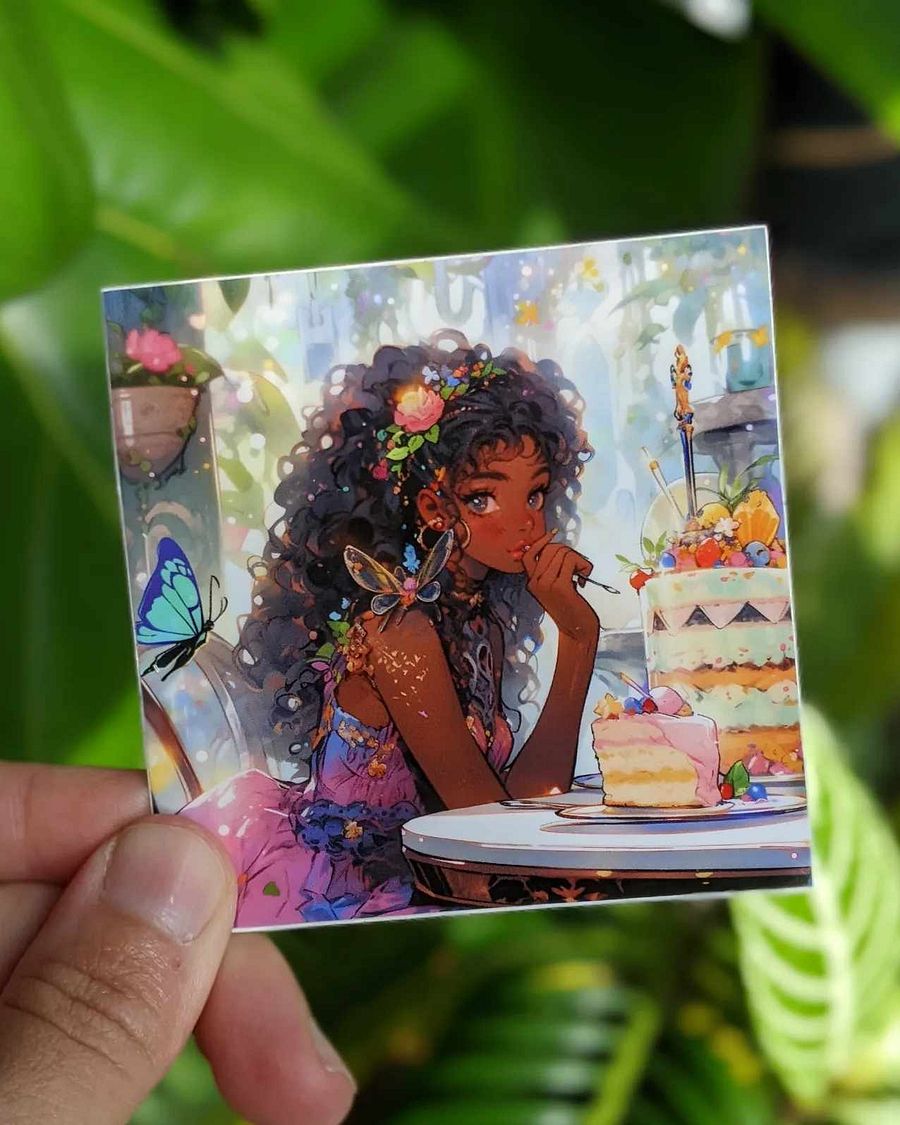 Butterfly Cafe Sticker product image (1)