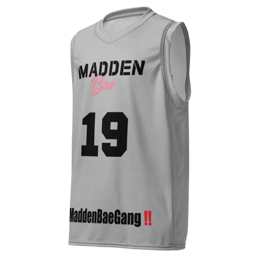 Madden Bae Jersey 👨‍🎨 (Gray + Black Logo) product image (8)