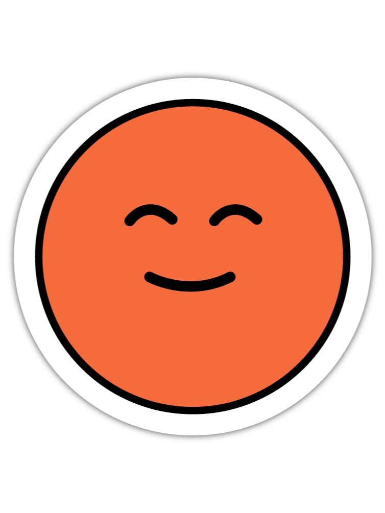 Builder.io - Orange Smiley Face Sticker product image (1)