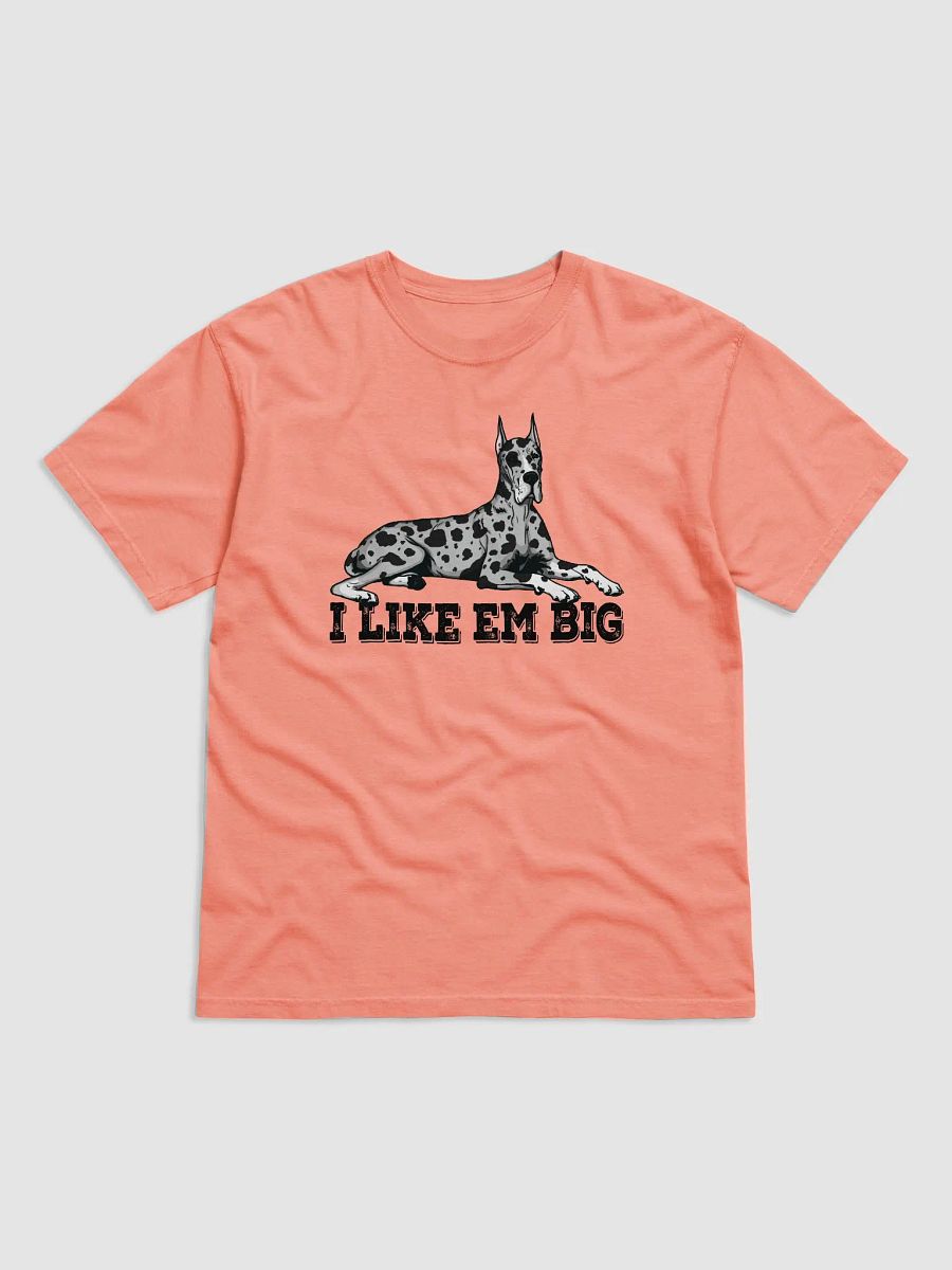 I Like Em Big T-Shirt of a Great Dane (Harlequin) | Funny T-Shirt for Great Dane Paw-rents product image (29)