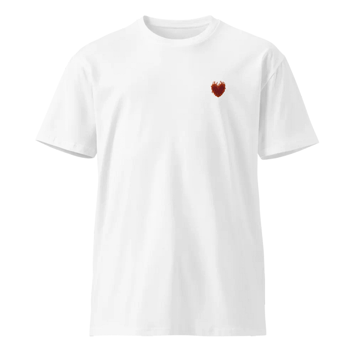 SnugglesCat Flaming Heart Logo | Embroidered Tee product image (1)
