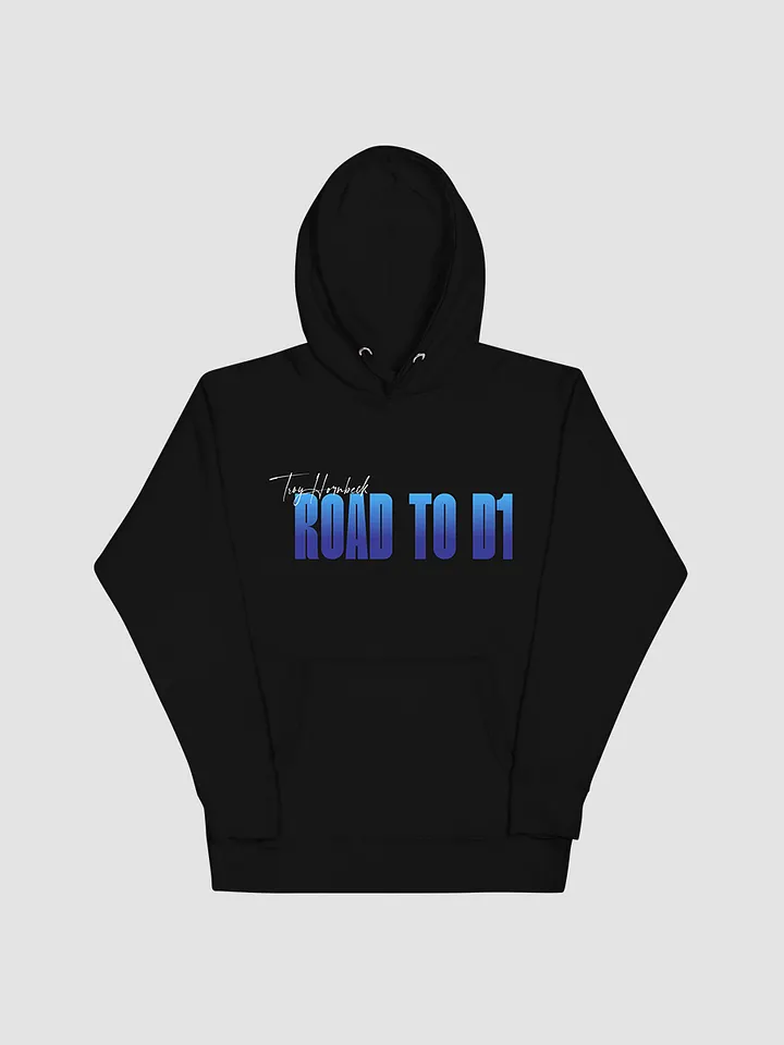 Troy Hornbeck - ROAD TO D1 - Black Hoodie with BLUE product image (1)