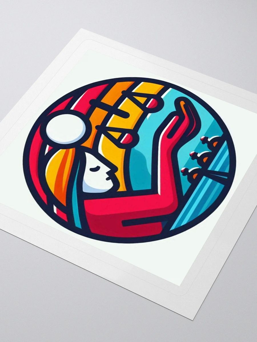 Balance Scale Sunset Kiss Cut Stickers product image (9)