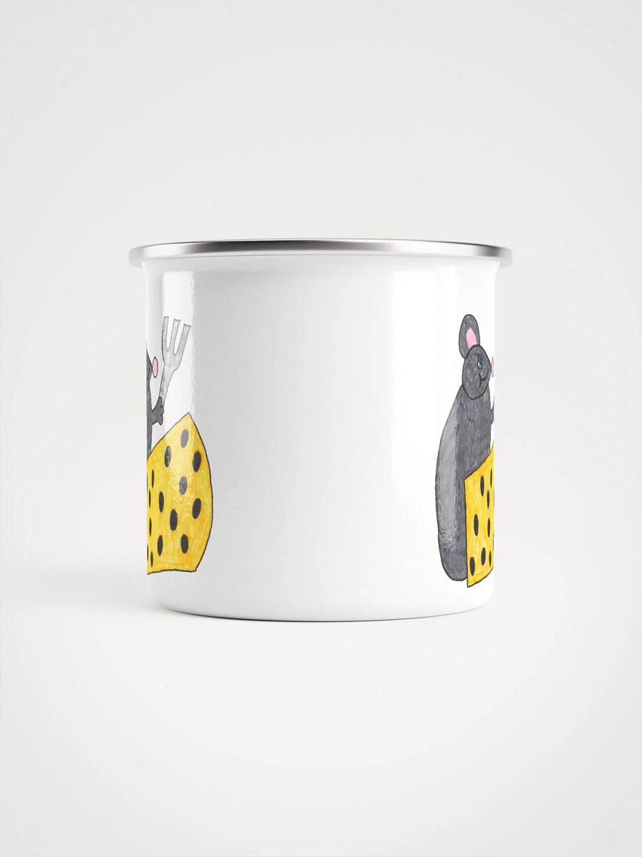 Cheese mouse enamel mug product image (5)