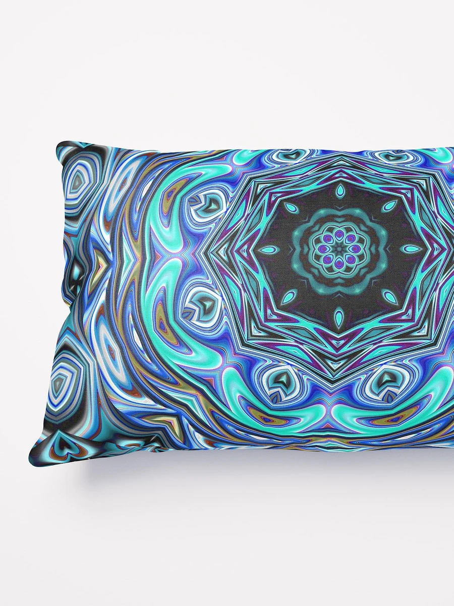 Blue Swirl Kaleidoscope Throw Pillow product image (8)