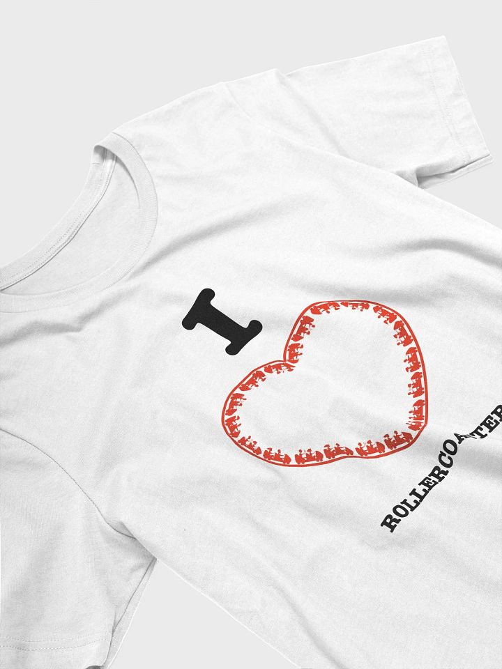 I Love Roller Coasters - White T-Shirt product image (1)