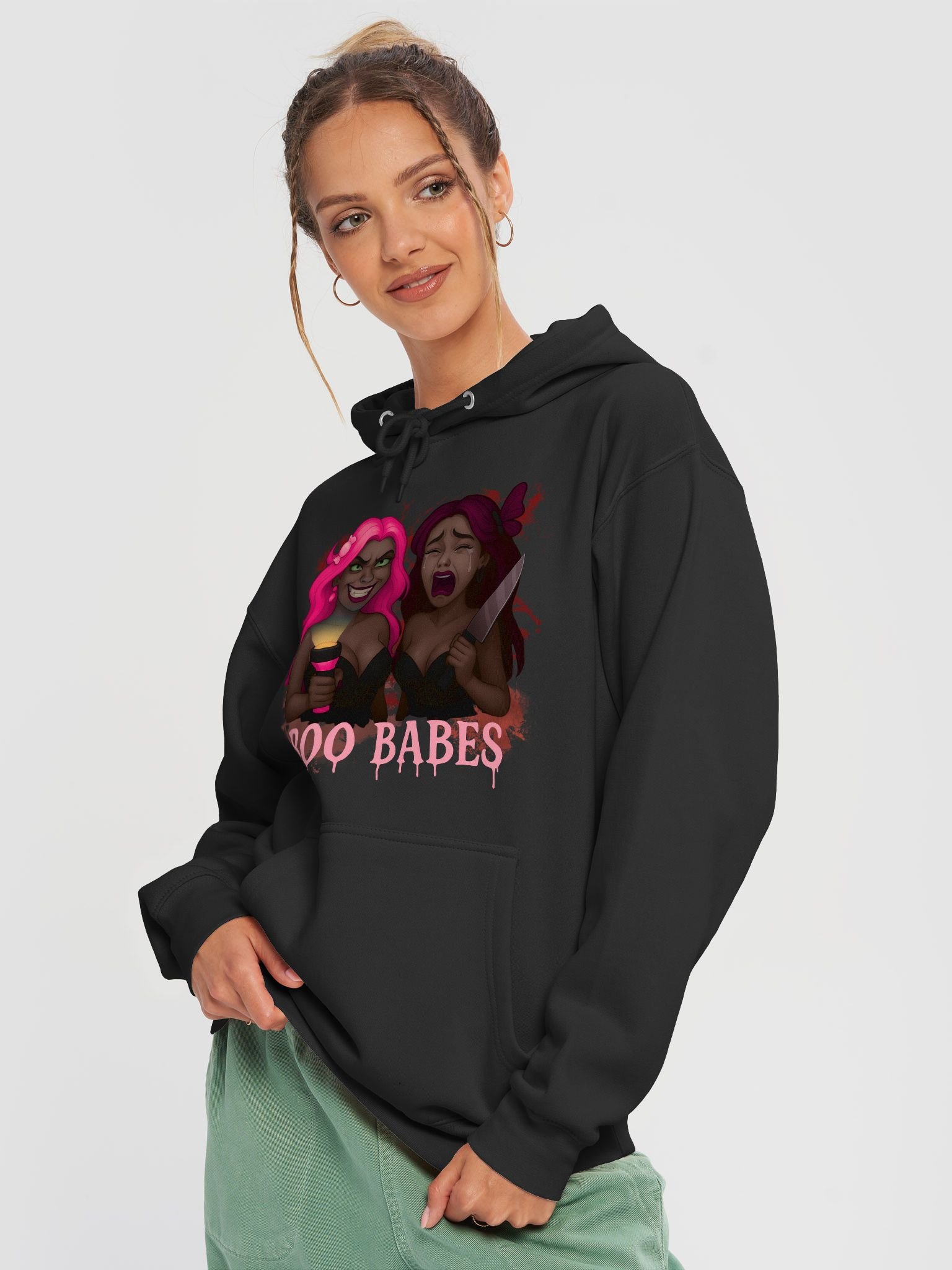 Boo Babes X Ghouls Manor hoodie WOMENS product image (3)