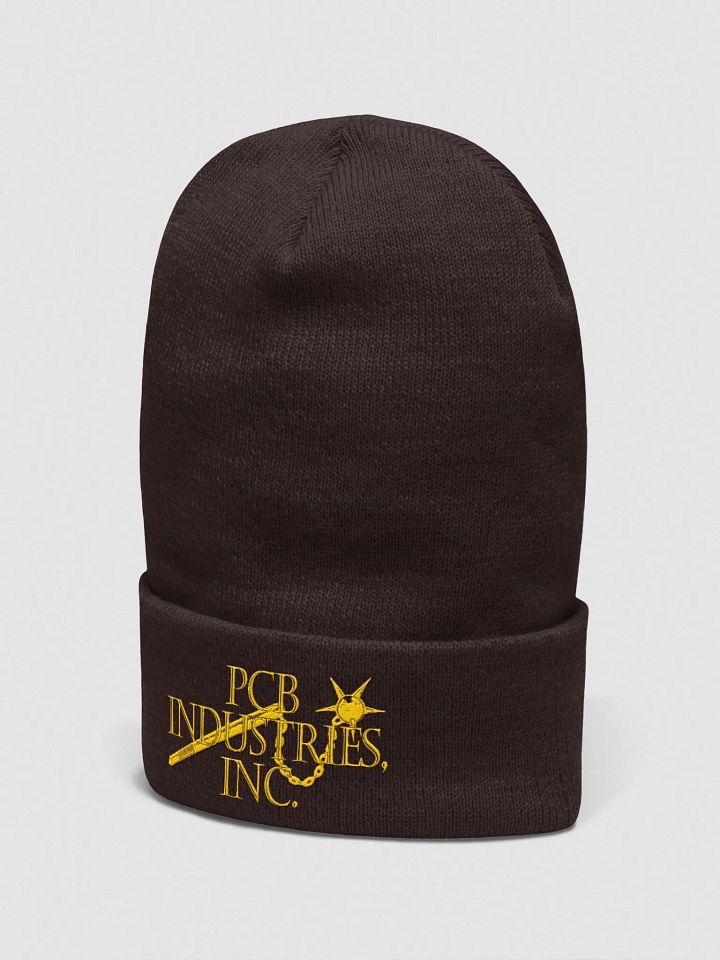 PCB Industries Embroidered Beanie (yellow logo) product image (6)